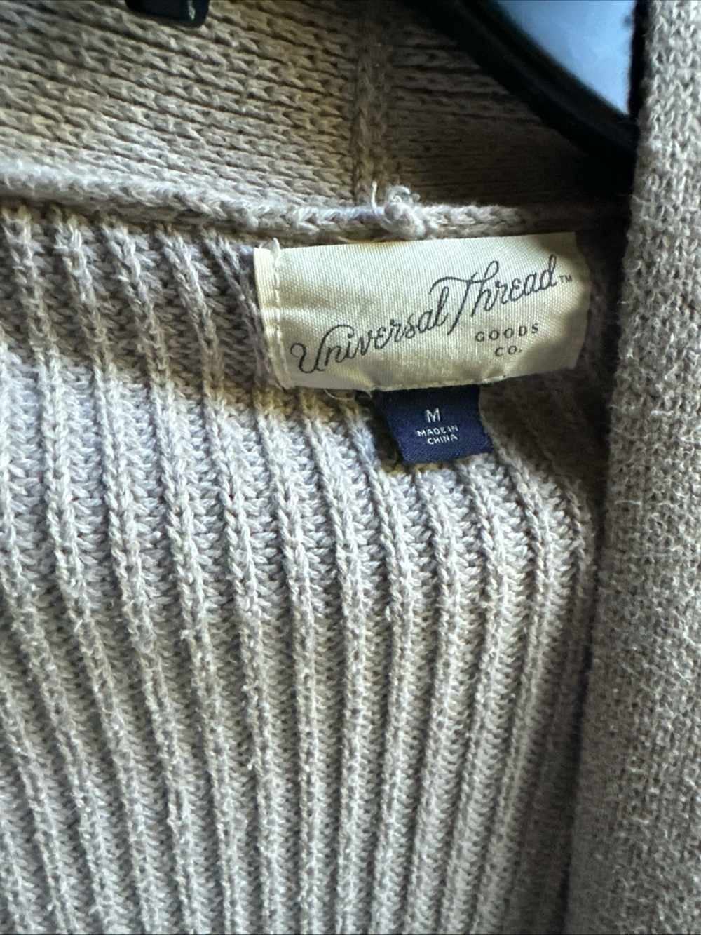 Universal Thread Light Gray Ribbed Open-Front Cardigan - Picture 2 of 6